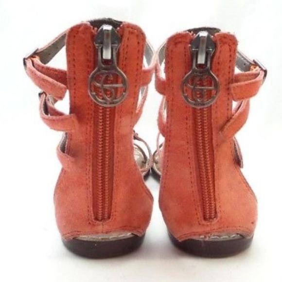 Sam Edelman 9.5M "Ginger" Coral Gladiator Sandals - Picture 6 of 6